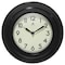 Infinity Instruments Retro Escape 9.75 in. Wall Clock - Black 20305BK-4543 - alternate 1